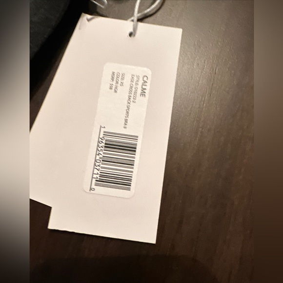 JW Calme NWT space dye ease cross back sports bra II XS HGR - Picture 3 of 10